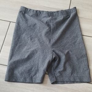 Charcoal grey actra biker shorts